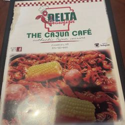The Cajun Cafe - Menu cover