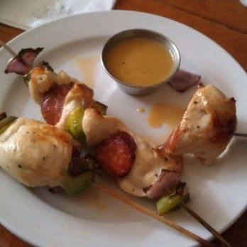 The Continental - Chicken and chorizo brochettes - New American Near Me - Des Moines, Iowa The Continental - Chicken and chorizo brochettes - New American Near Me - Des Moines, Iowa