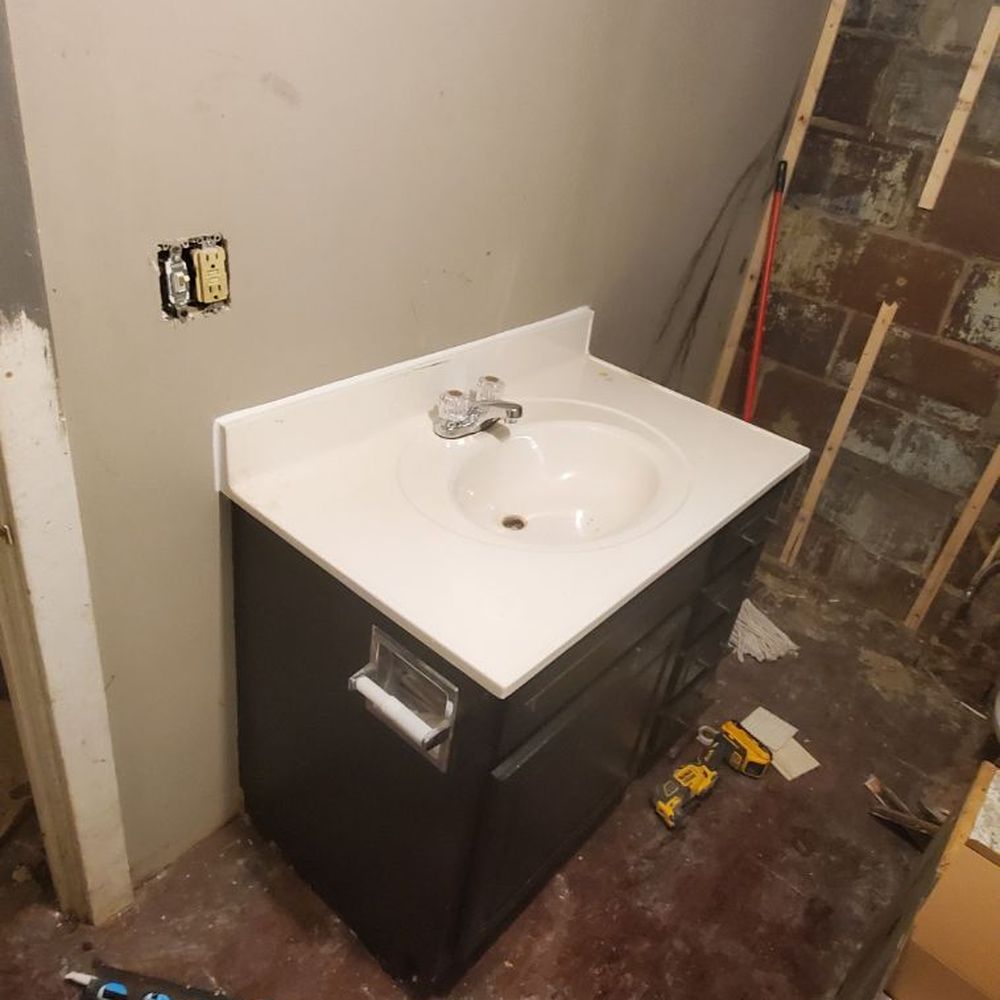 Burning River Custom Homes - BRCH drywalled my basement bathroom and replaced the vanity. - General Contractors Near Me - Cuyahoga Falls, Ohio