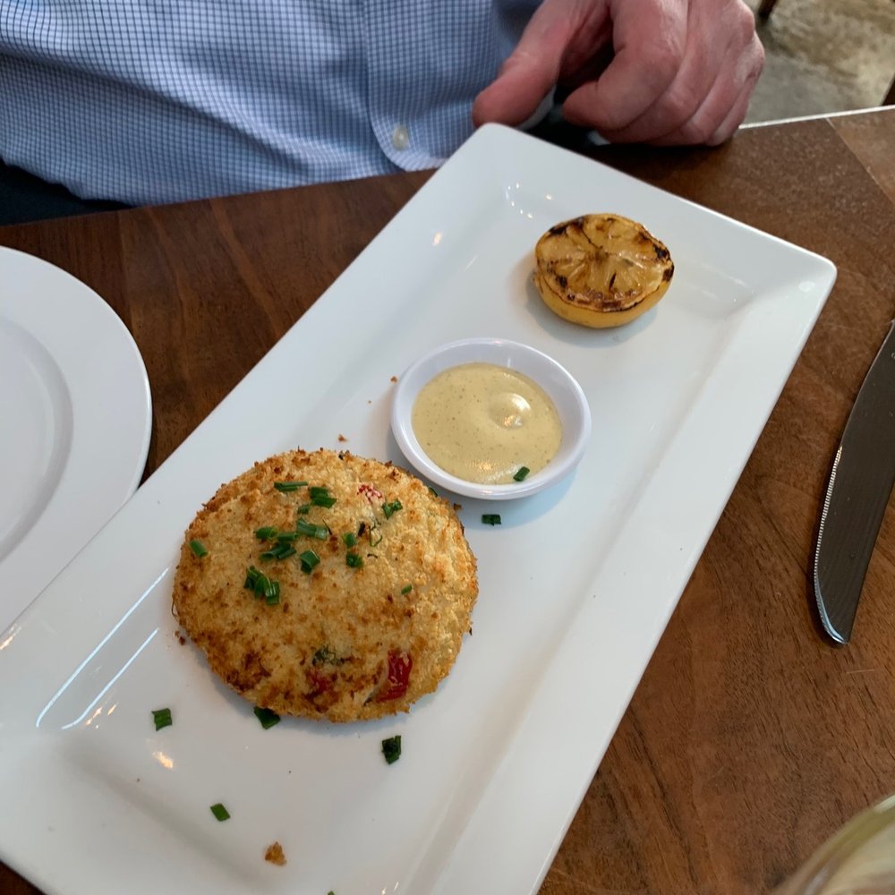 Seasons 52 - Crab cake - edible but would not recommend. - Wine Bars Near Me - Hanover, New Jersey Seasons 52 - Crab cake - edible but would not recommend. - Wine Bars Near Me - Hanover, New Jersey