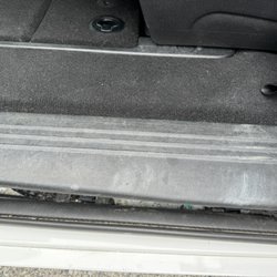 Roy's Glen Burnie Car Wash - There is dirt on the threshold and a lot of sand underneath it.