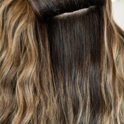 Salon Citrine - Invisible weft hair extensions.
