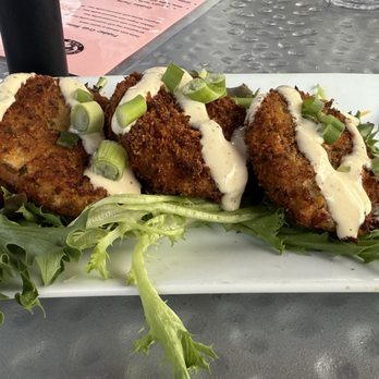 Shem Creek Crab House - Fried green tomatoes - Seafood Near Me - Mount Pleasant, South Carolina Shem Creek Crab House - Fried green tomatoes - Seafood Near Me - Mount Pleasant, South Carolina