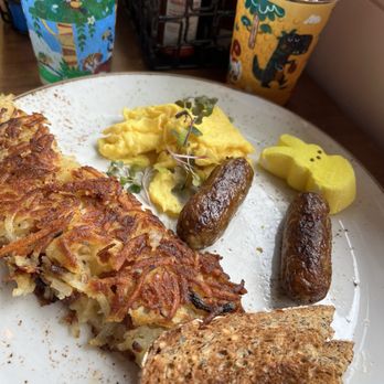 Fairview Farmers - Kids egg. Cute bunny but cold food. - Breakfast & Brunch Near Me - Fairview, Texas