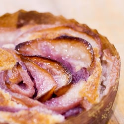 pattiwagon - Red Wine Poached Pear Tart