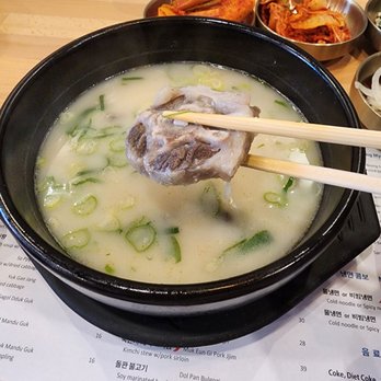 LEE GA - Ox bone soup with beef ox bone tail - kkohri gom tang - Korean Near Me - Los Angeles, California LEE GA - Ox bone soup with beef ox bone tail - kkohri gom tang - Korean Near Me - Los Angeles, California
