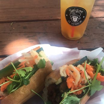 Saigon On 7th - Banh mi w pork and jasmine ice tea - Vietnamese Near Me - Austin, Texas Saigon On 7th - Banh mi w pork and jasmine ice tea - Vietnamese Near Me - Austin, Texas