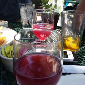 Sunset Grill - Pomegranate Mimosas.... Yummy. - American Near Me - Fredericksburg, Texas