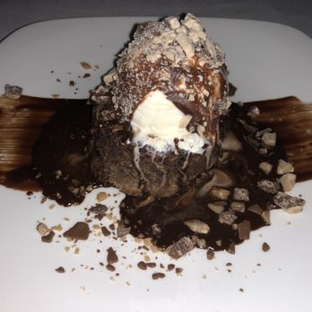 Chart House - Chocolate Lava Cake is a must every visit!!!! The presentation is art & the Lava cake tastes as good as it looks! Toffee crumbles on top - Seafood Near Me - Stateline, Nevada
