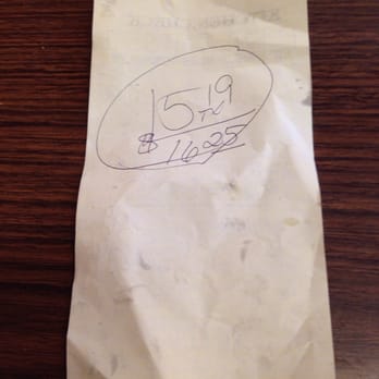 H & M Restaurant - Total on back of bill..... - Diners Near Me - Sanford, Florida