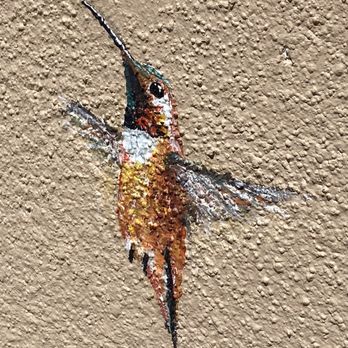 Tees Me Treat Me - A humming bird on the mural - Souvenir Shops Near Me - Trinidad, Colorado