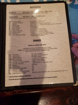 Menu photo 4 AJ’s Hideaway Bar & Grill Keizer, OR