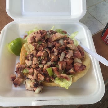 Flamenco Beach - Pulpo salad Instagram @richwithflavors - Beaches Near Me