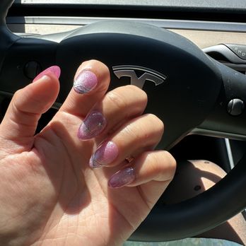 Iconic Nails Studio - Cat eye + silver stars by Ly. - Nail Salons Near Me - Los Altos, California Iconic Nails Studio - Cat eye + silver stars by Ly. - Nail Salons Near Me - Los Altos, California