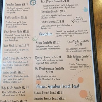 Mama's Egg House - Menu - Breakfast & Brunch Near Me - Idyllwild, California