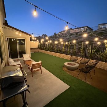 SJR Landscape - Backyard: Night - Landscaping Near Me - Santa Clarita, California SJR Landscape - Backyard: Night - Landscaping Near Me - Santa Clarita, California
