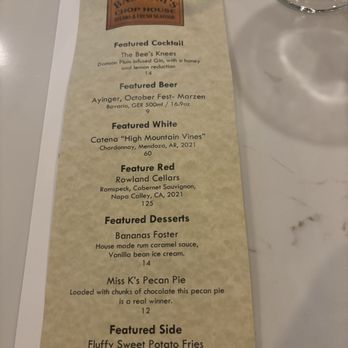 Bascom's Chop House - Menu - Steakhouses Near Me - Clearwater, Florida Bascom's Chop House - Menu - Steakhouses Near Me - Clearwater, Florida