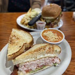 Harvest Moon - Crab Deluxe Sandwich with tomato bisque soup!