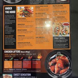 Diesel Garage Grill & Bar - Menu