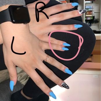 Abbey Nails & Spa - significant length difference - Nail Salons Near Me - Lynn Haven, Florida