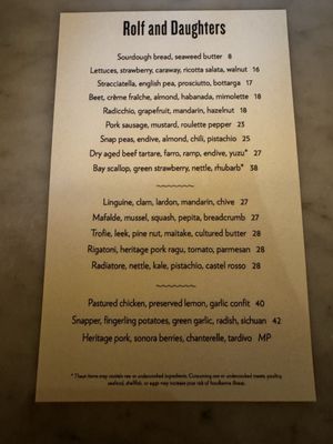 Menu photo 2 Rolf and Daughters Nashville, TN Menu photo 2 Rolf and Daughters Nashville, TN