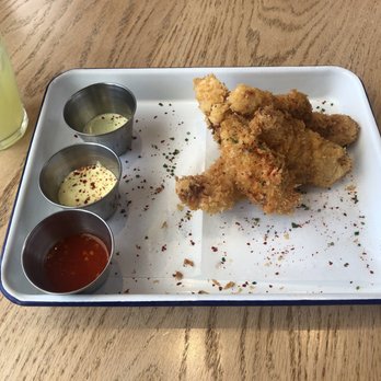 Highly Likely - Chicken Strips done with a house batter. How great with the fries and a beer. - Coffee & Tea Near Me - Los Angeles, California