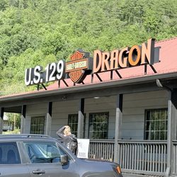 US 129 Dragon Harley Davidson - Front of building.