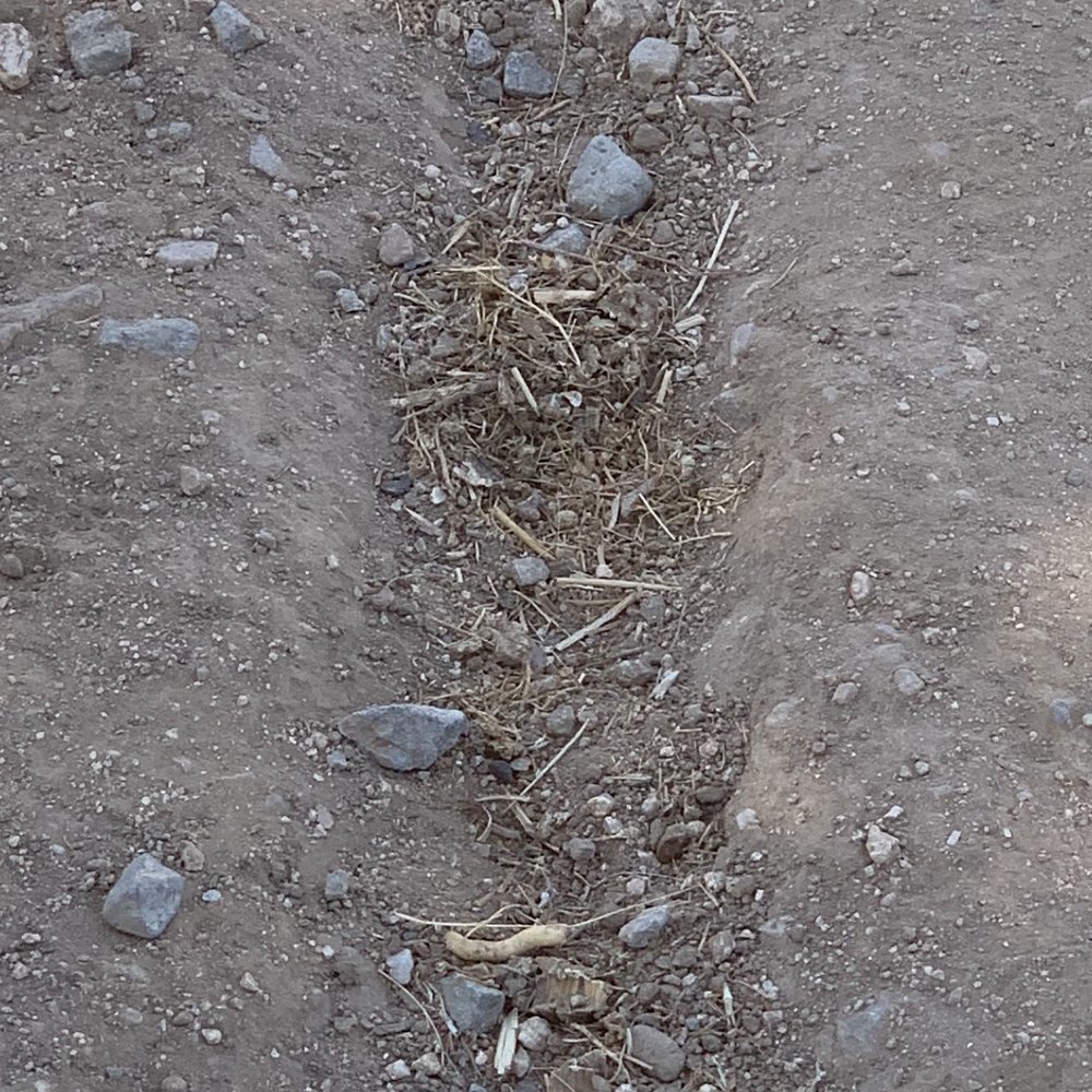 Mobile RV Works - Place where dirt sunk due to his not compacting the dirt correctly making a dangerous situation for the occupants - RV Repair Near Me