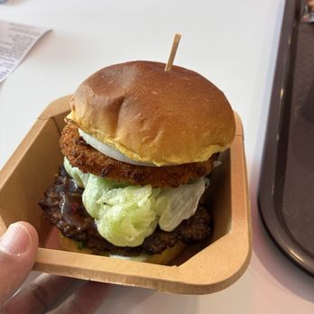 Unninae K-Burger - shrimp/beef burger - Burgers Near Me - Los Angeles, California Unninae K-Burger - shrimp/beef burger - Burgers Near Me - Los Angeles, California