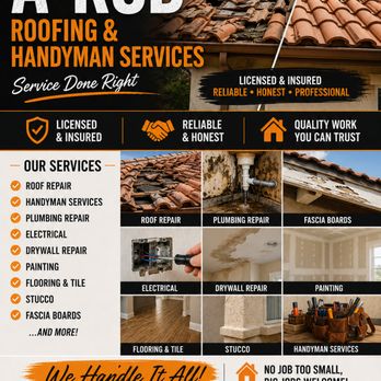 A-Rod Roofing & Handyman Services - Service and Repair Done Right! - Roofing Near Me A-Rod Roofing & Handyman Services - Service and Repair Done Right! - Roofing Near Me