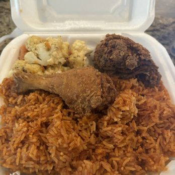 Divine Appetite Cafe and Catering - Jollof Rice, Divine Fried Chicken Leg and Thigh, Vegetable Medley - Soul Food Near Me - West Chester, Ohio Divine Appetite Cafe and Catering - Jollof Rice, Divine Fried Chicken Leg and Thigh, Vegetable Medley - Soul Food Near Me - West Chester, Ohio