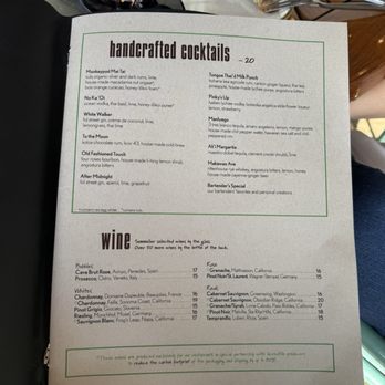 Monkeypod Kitchen - Menu of cocktails and wine (Feb 2026) - Hawaiian Near Me - Kapolei, Hawaii