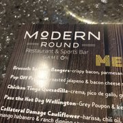 Photo of Modern Round - Peoria, AZ, United States. Menu