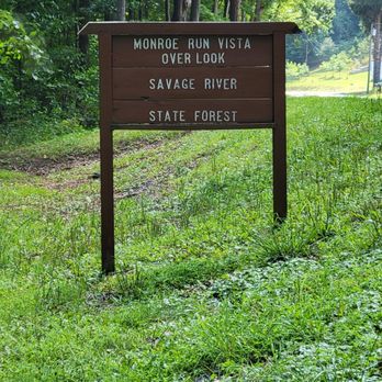 Monroe Run Vista Over Look - Signage - Parks Near Me - Grantsville, Maryland
