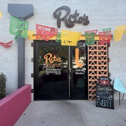 Exterior outside entrance of Rito's Mexican Food - Perfect day to try the new Rito's spot - Phoenix, Arizona Exterior outside entrance of Rito's Mexican Food - Perfect day to try the new Rito's spot - Phoenix, Arizona
