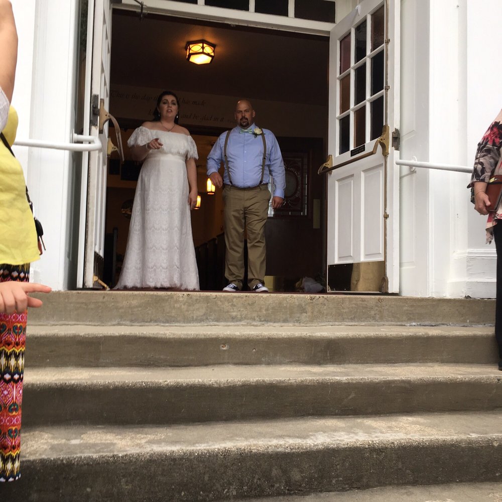 Steele Memorial United Methodist Church - Happy couple on their way out! - Churches Near Me - Barboursville, West Virginia