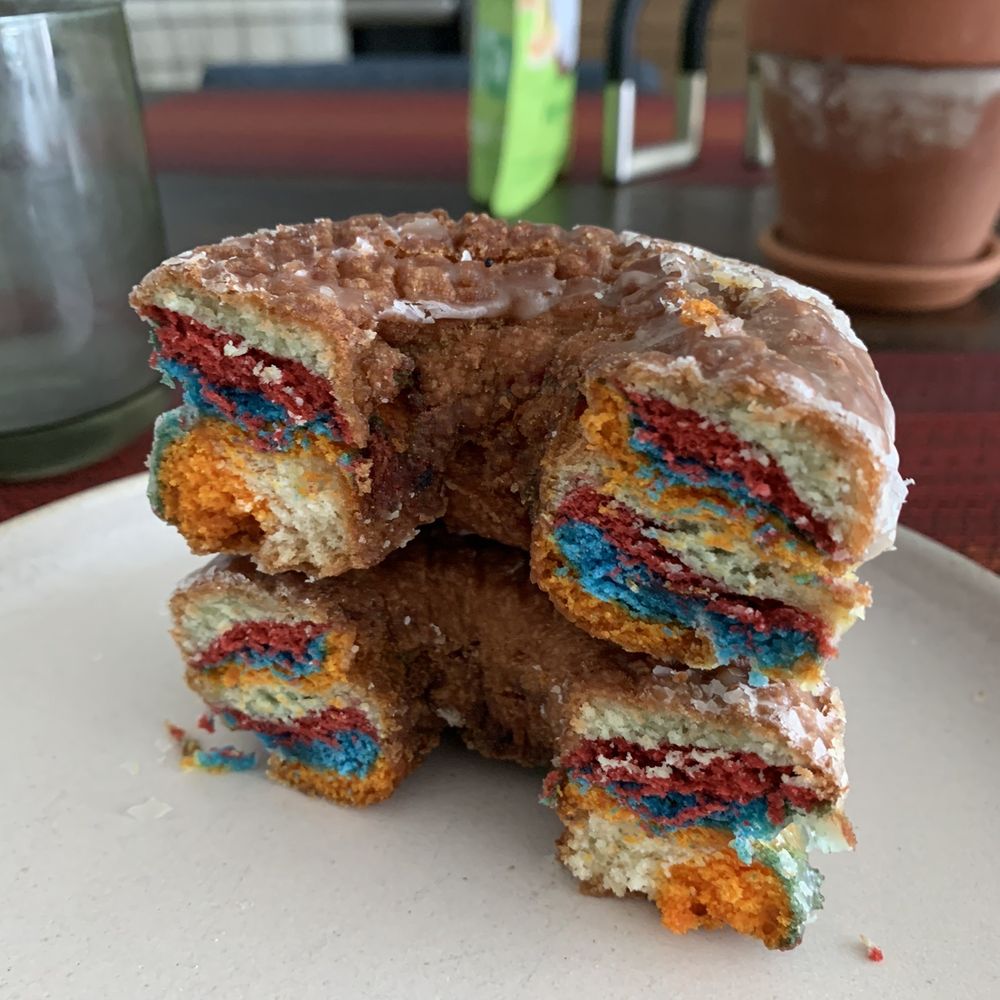 Moe's Doughs Donut Shop - Rainbow doughnut - Donuts Near Me - Brooklyn, New York