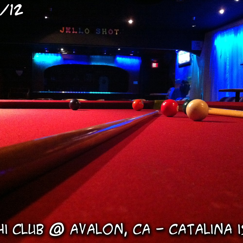 Chi Chi Club - "Pool Shot" - Bars Near Me - Avalon, California