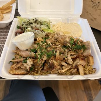Golden Pockets - 20. Chicken Shawarma Plate - Halal Near Me - Worcester, Massachusetts