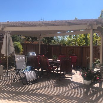 CG Painting - Pressure washed and painted pergola - Painters Near Me