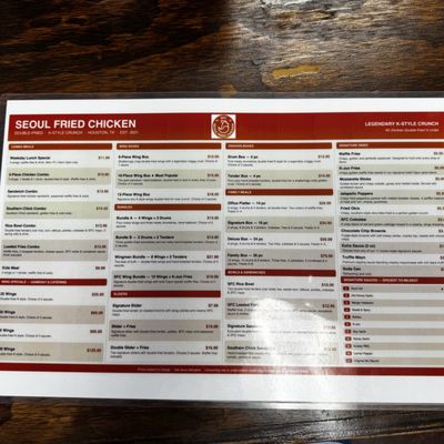 Menu photo 2 SFC Seoul Fried Chicken Cypress, TX