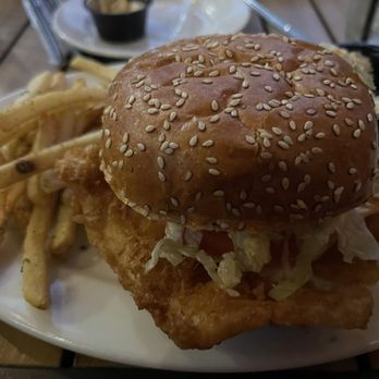Rusty Bucket Restaurant and Tavern - Fish sandwich and French Fries - American Near Me - Westerville, Ohio Rusty Bucket Restaurant and Tavern - Fish sandwich and French Fries - American Near Me - Westerville, Ohio
