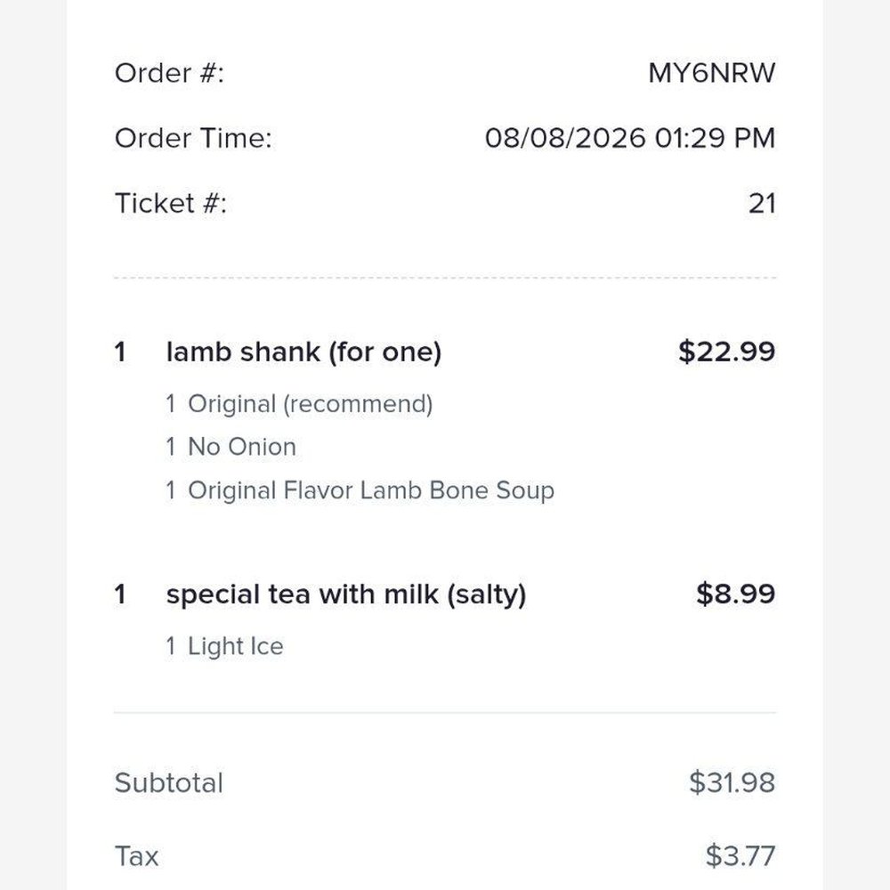 M Joy - Receipt including a surprise 12% service charge. - Chinese Near Me - San Gabriel, California