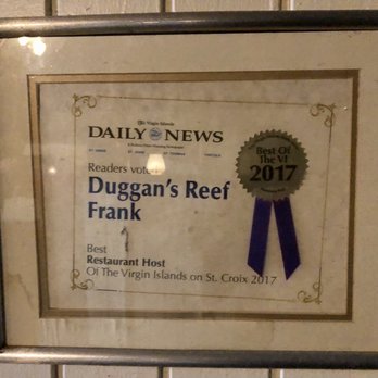 Duggan's Reef - Seafood Near Me - Saint Croix, Virgin Islands