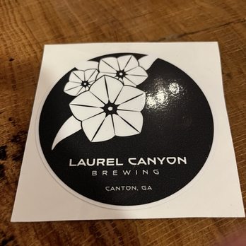Laurel Canyon Brewing - Beer sticker...ask for one! - Breweries Near Me - Canton, Georgia Laurel Canyon Brewing - Beer sticker...ask for one! - Breweries Near Me - Canton, Georgia