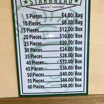 Starbread Bakery - The Wall Menu - Bakeries Near Me - San Pablo, California