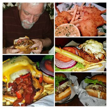 Dispensary Lounge - Our friend is totally engaged with his burger. His wife had shrimps. We split our burger along with fries. - Lounges Near Me - Las Vegas, Nevada Dispensary Lounge - Our friend is totally engaged with his burger. His wife had shrimps. We split our burger along with fries. - Lounges Near Me - Las Vegas, Nevada