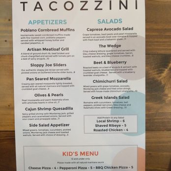 Tacozzini - Pizza Near Me - Greenville, South Carolina