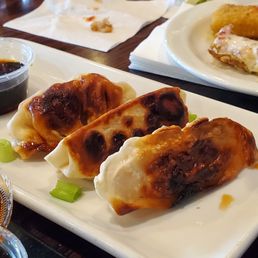Burned potstickers Burned potstickers