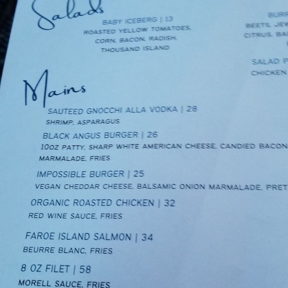 Skydome Restaurant - Entree Menu - Lounges Near Me - Arlington, Virginia